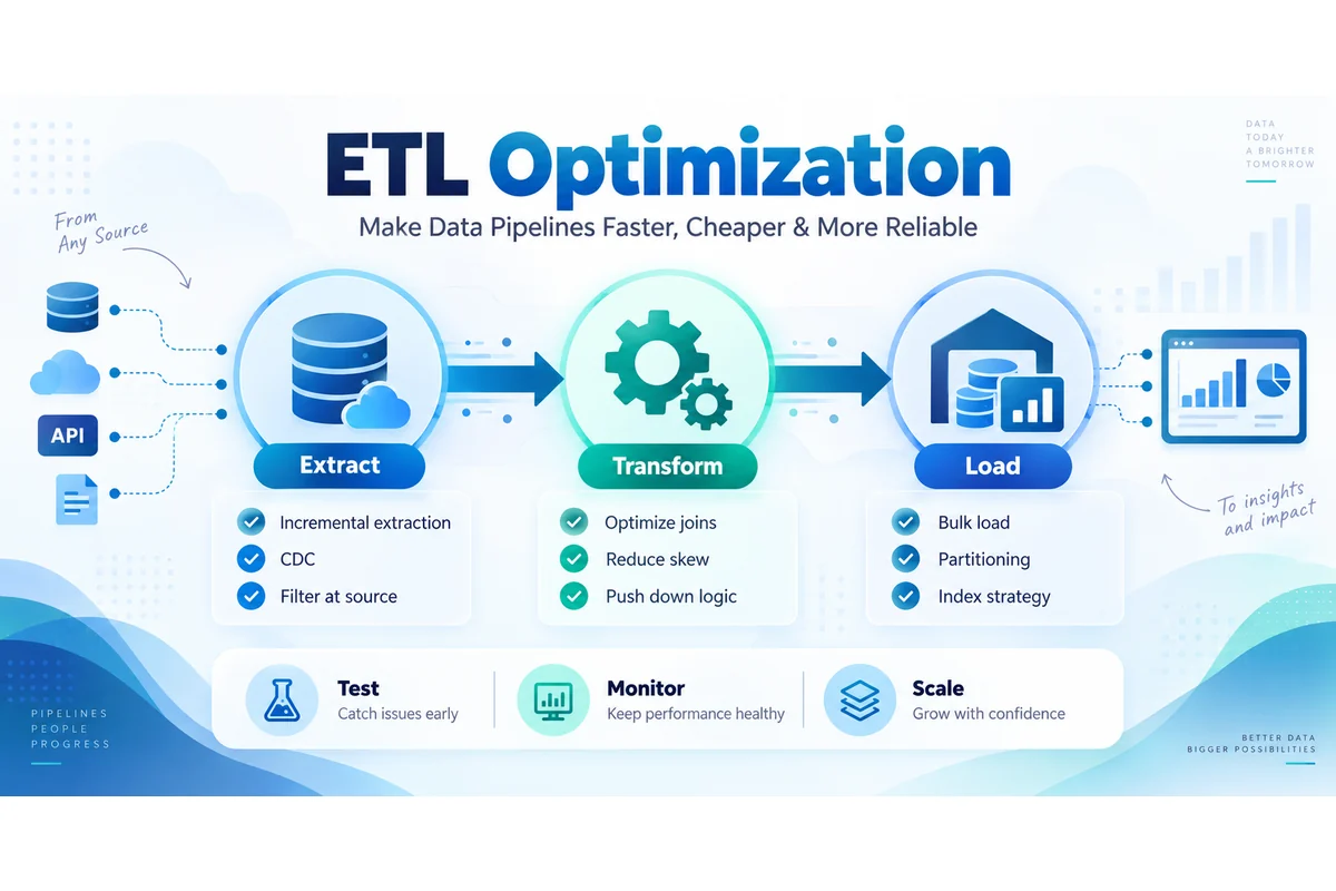 ETL Optimization: How to Make Data Pipelines Faster, Cheaper, and More Reliable